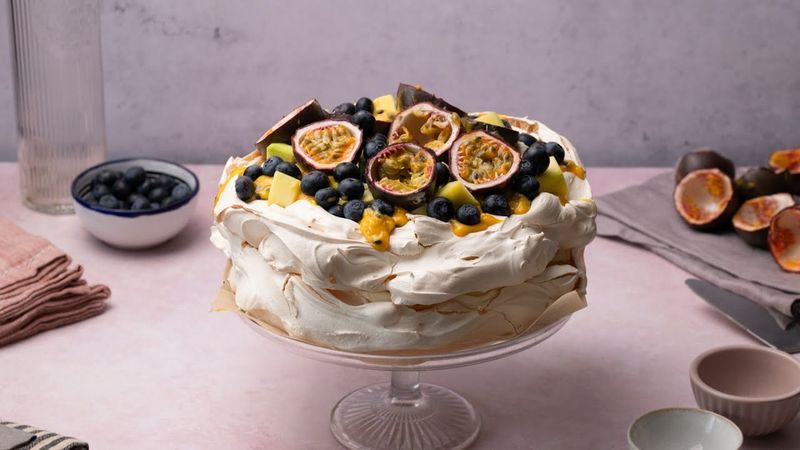 Passion Fruit Pavlova Pudding