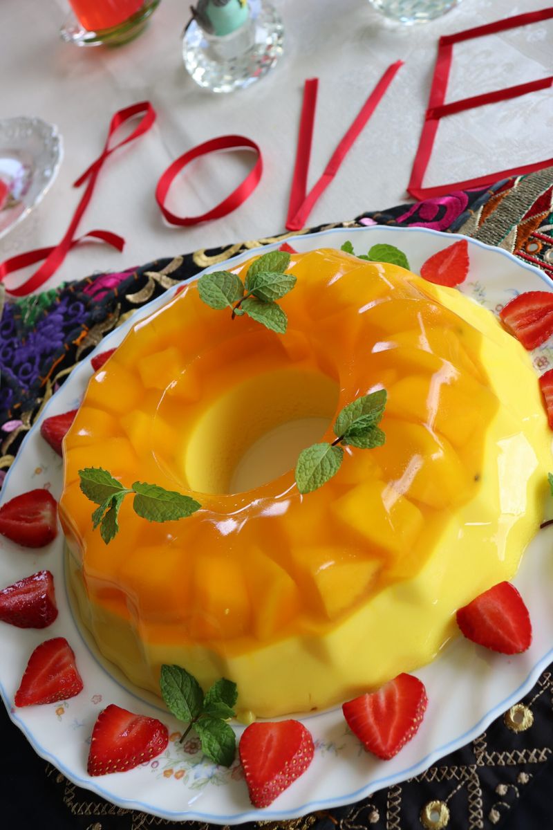 Passion Fruit Jelly Pudding