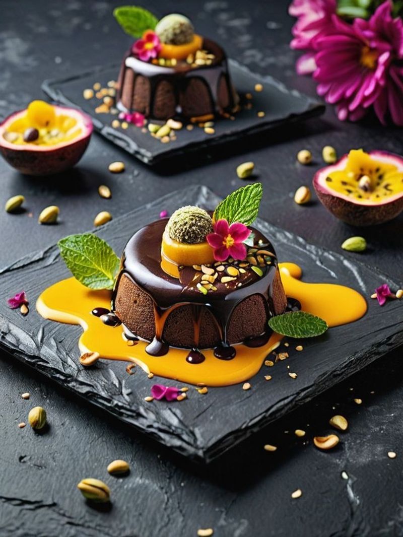 Passion Fruit Chocolate Fondant