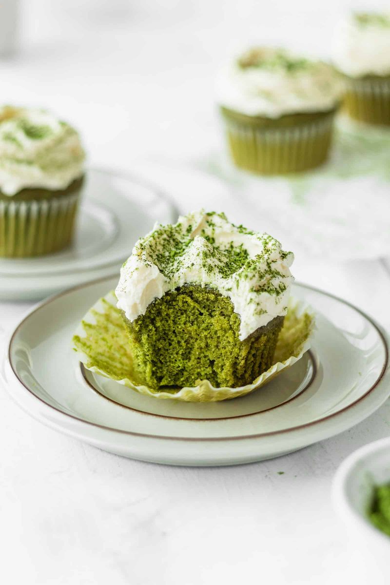 Matcha White Chocolate Cupcakes
