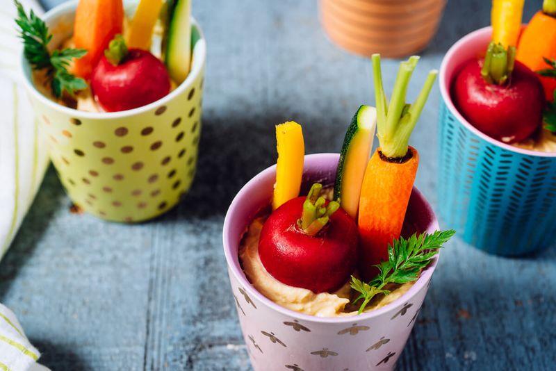 Hummus and Veggie Cups