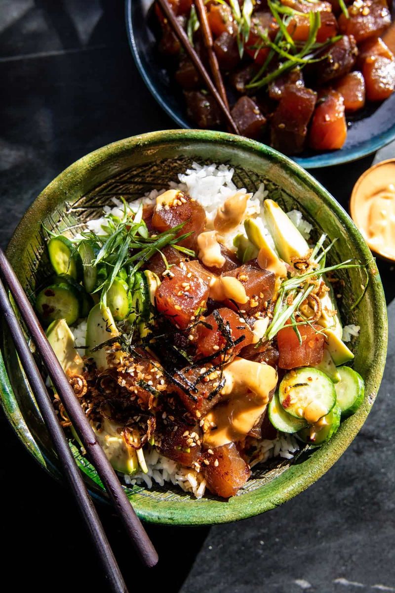 Spicy Tuna Poke Bowls