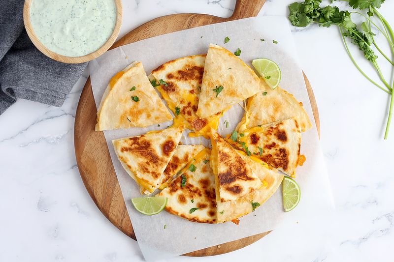 Mini Quesadilla Triangles