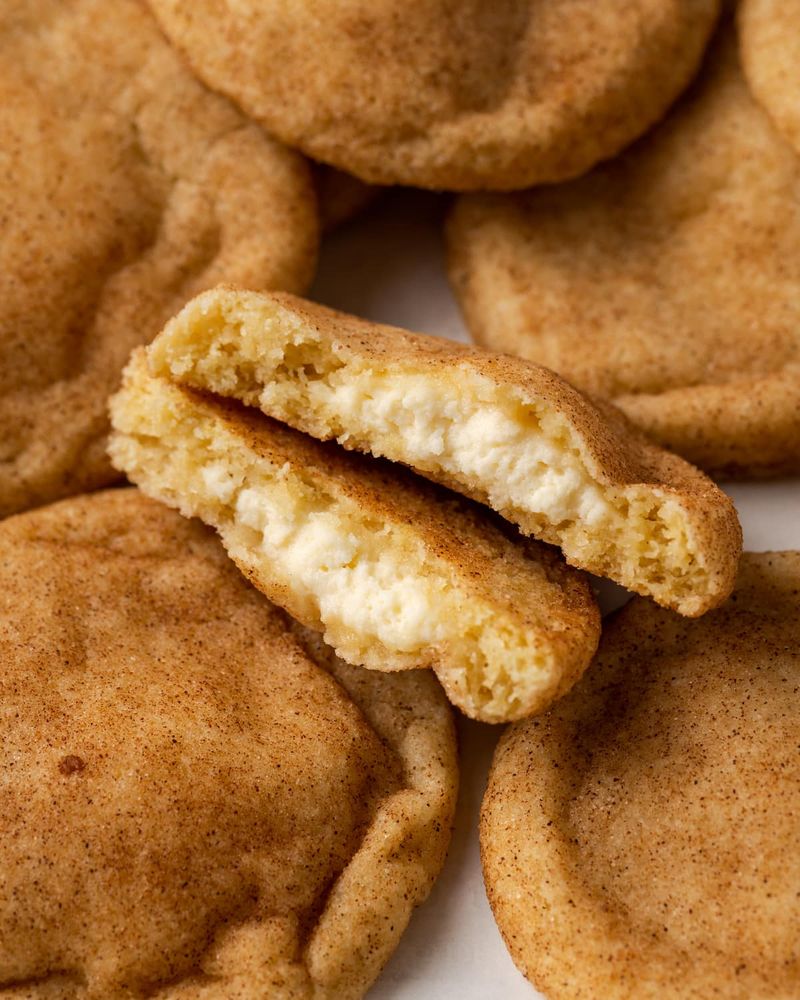 Cream Cheese Stuffed Snickerdoodles