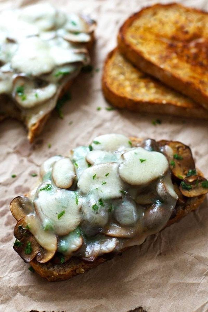 Mushroom and Garlic Toastie