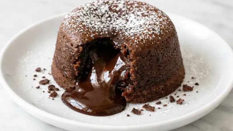 Pear and Chocolate Fondant