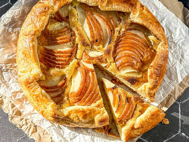 Pear Frangipane Galette