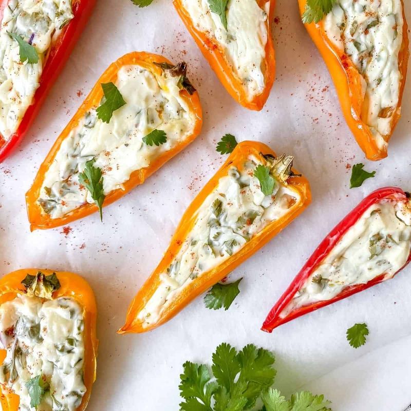 Stuffed Mini Sweet Peppers With Cream Cheese