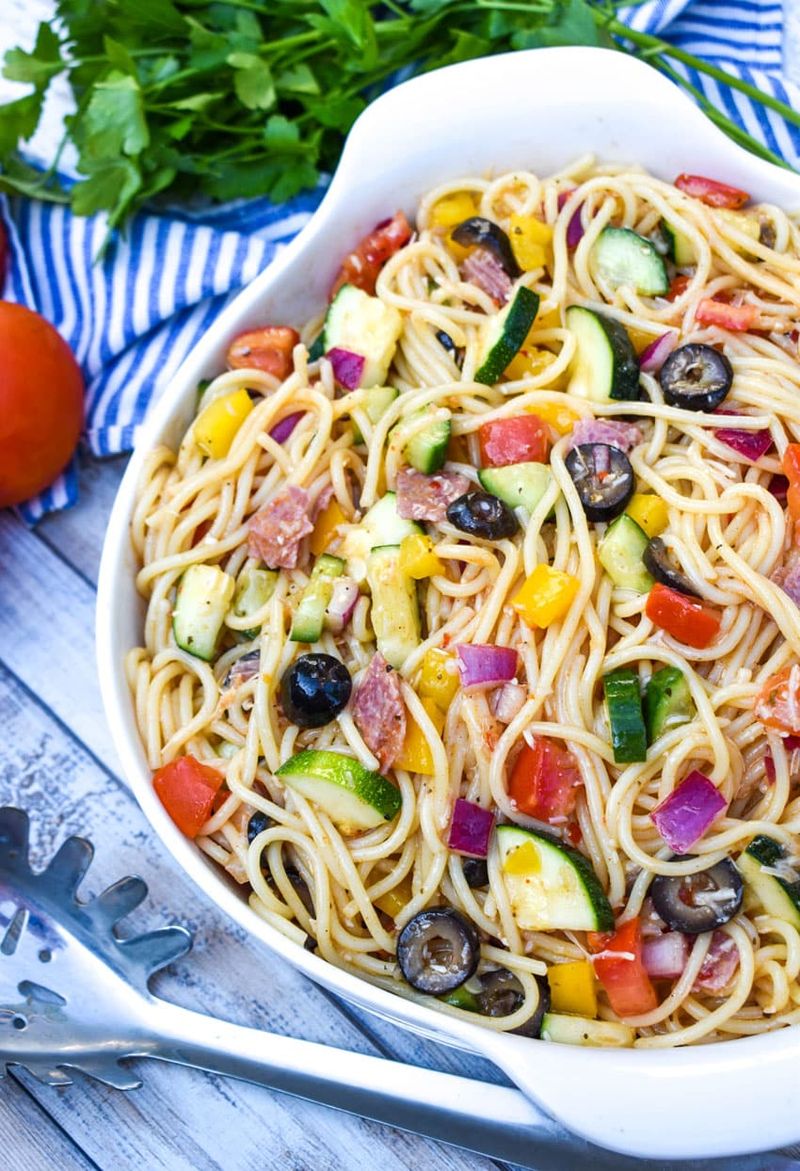 Cold Pepper Pasta Salad