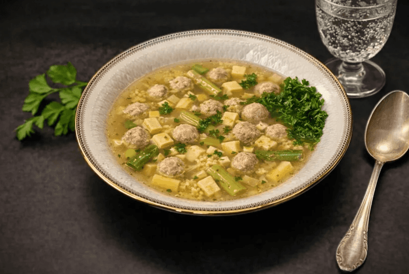 German Hochzeitssuppe Broth