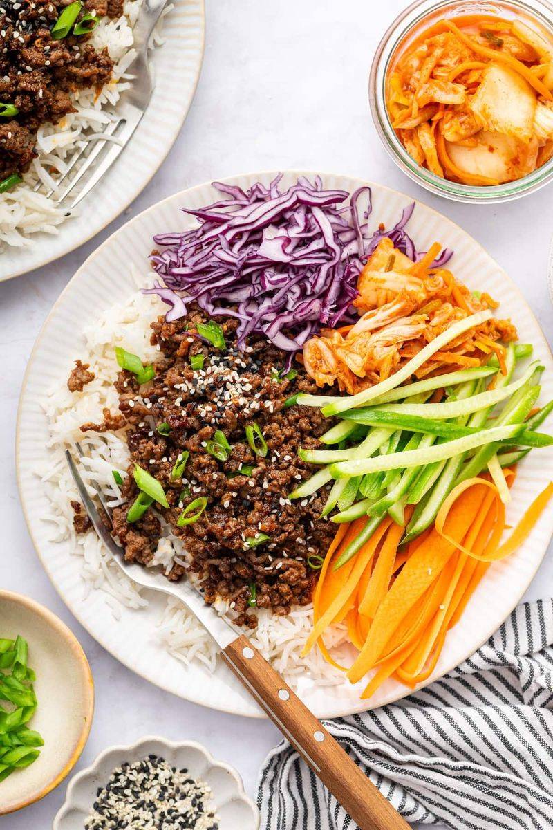 Kimchi, Sesame, and Crispy Rice Bowl