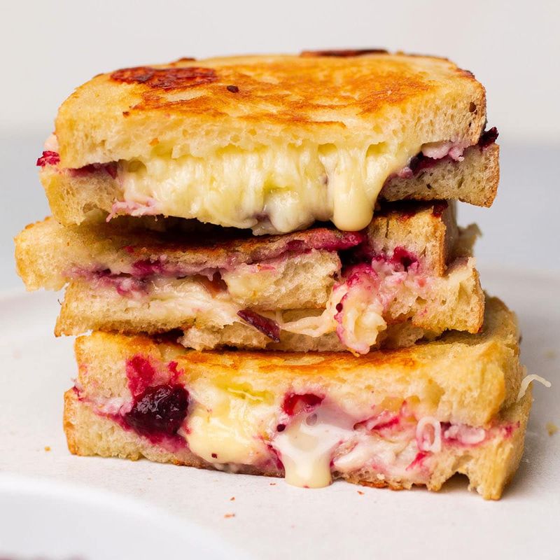 Brie and Cranberry Toastie