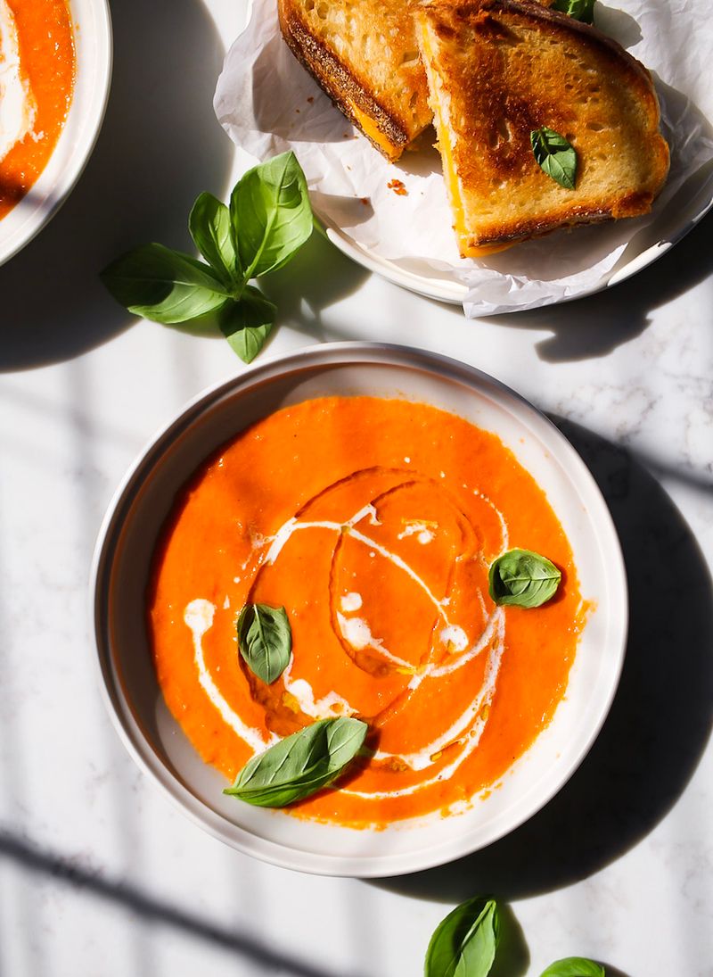 Grilled Cheese and Tomato Soup