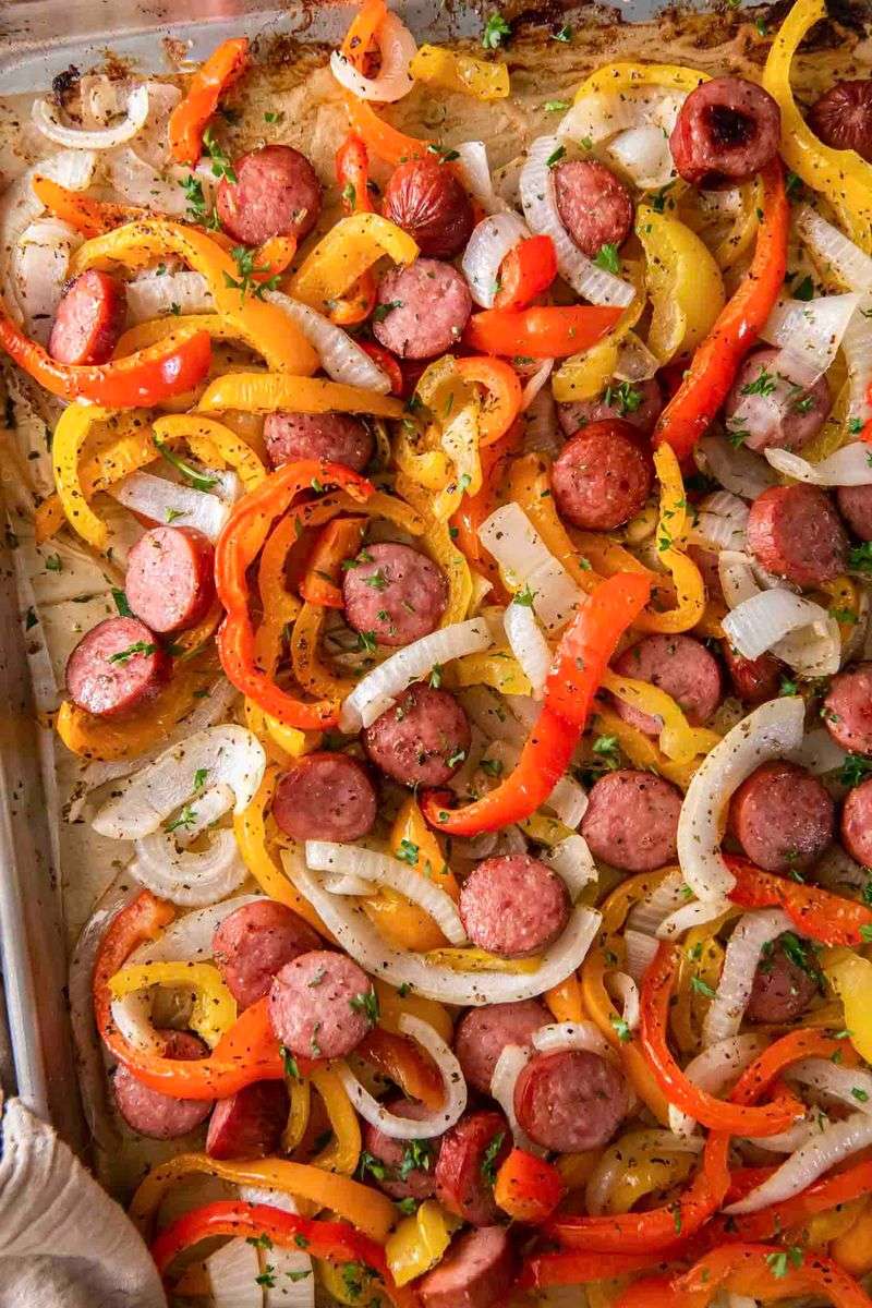 Sausage and Pepper Sheet Pan Dinner