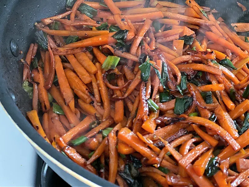 Carrot Stir-Fry with Sesame and Soy