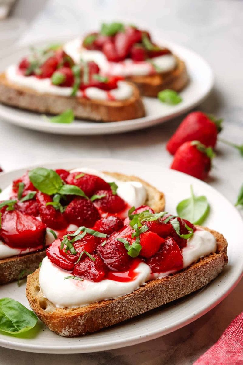 Fruit Bruschetta On Toasted Bread