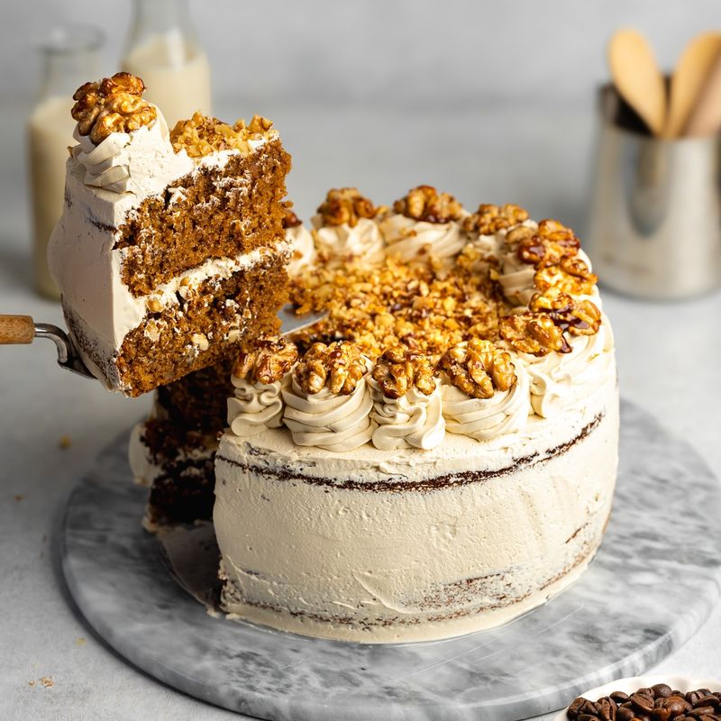 Espresso Walnut Cake