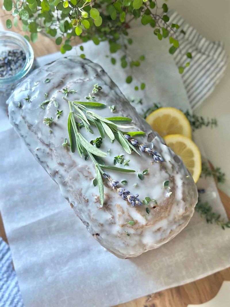Iced Lemon and Lavender Loaf