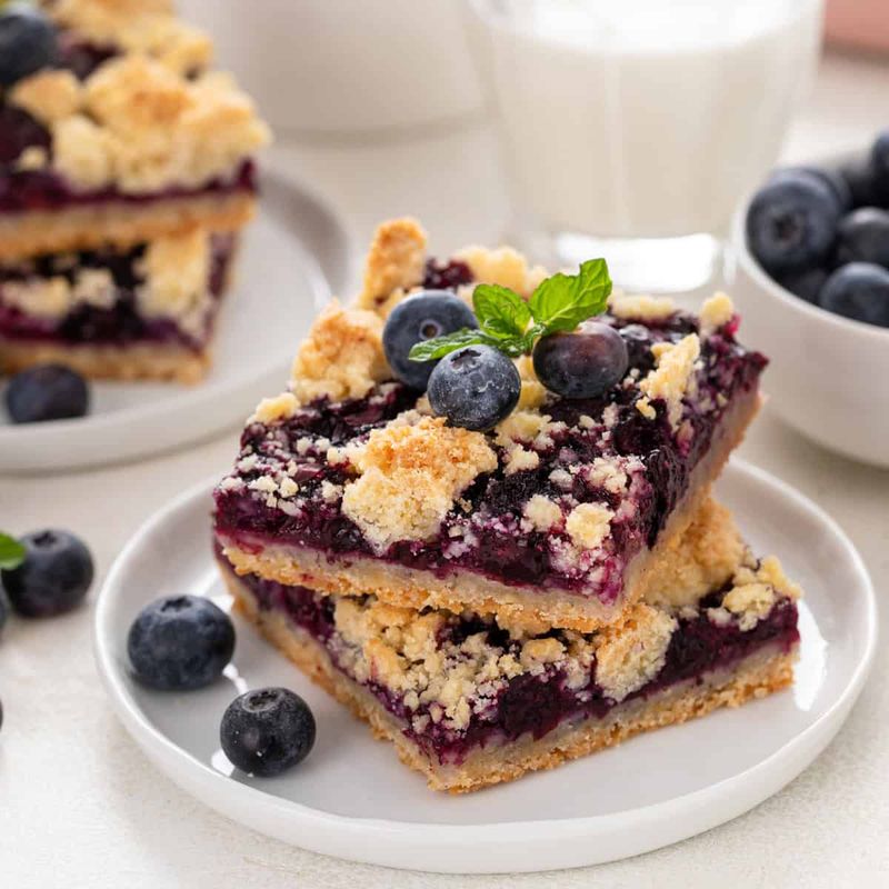 Lemon Blueberry Oat Crumble Bars
