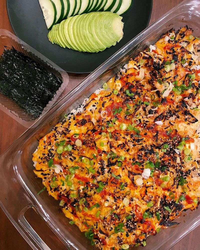 Sushi Bake With Loaded Toppings