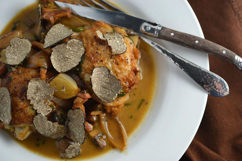 Truffle Polenta with Pan-Seared Chicken