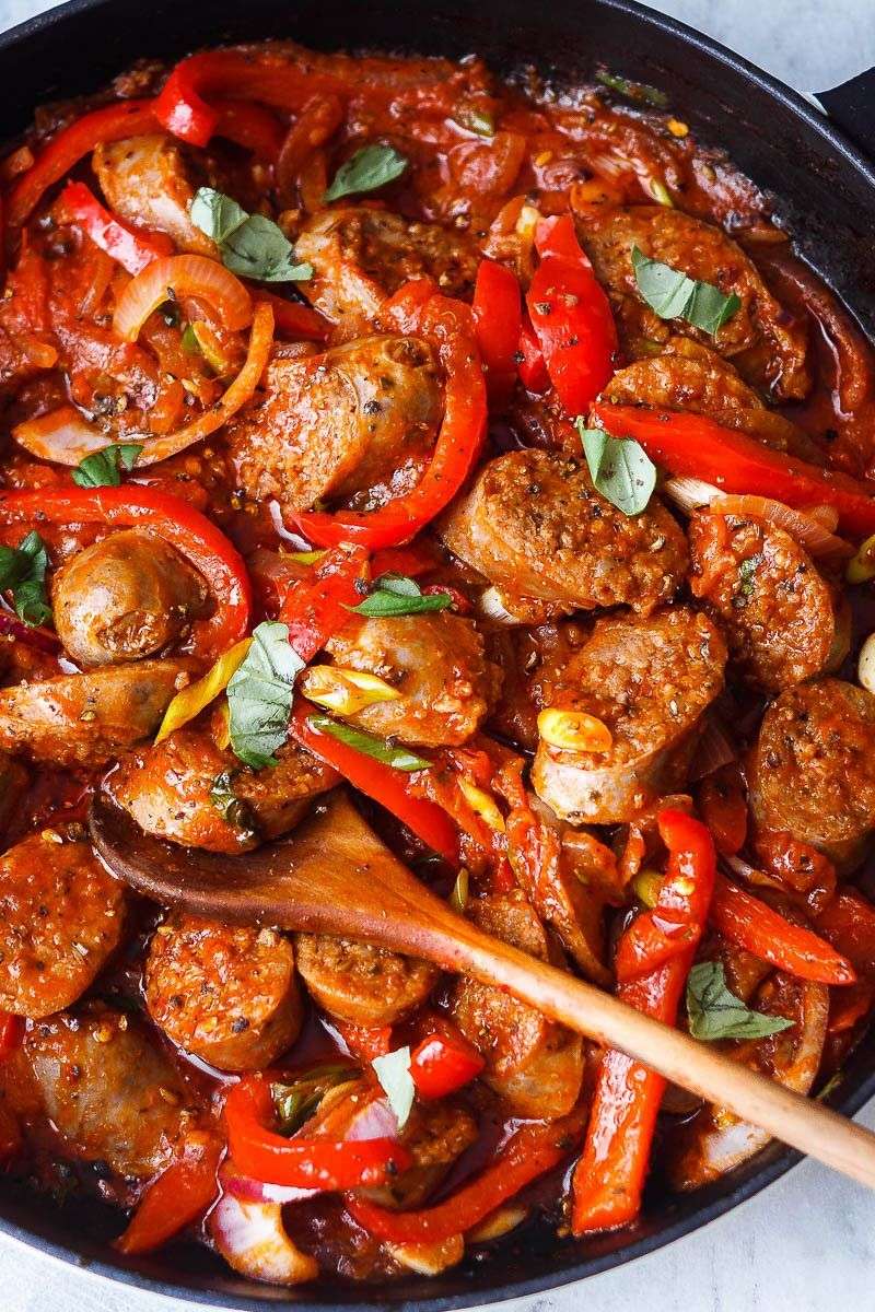 Sausage and Peppers Skillet