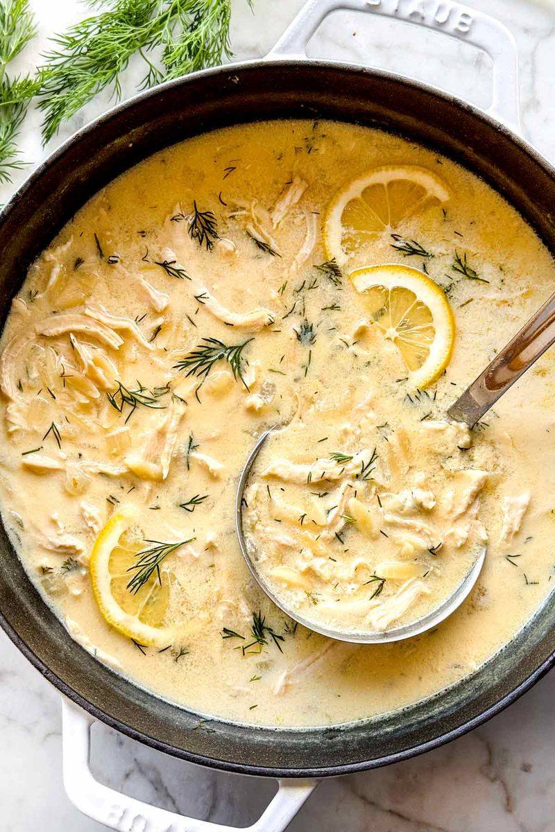 Greek Lemon Chicken Soup (Avgolemono)
