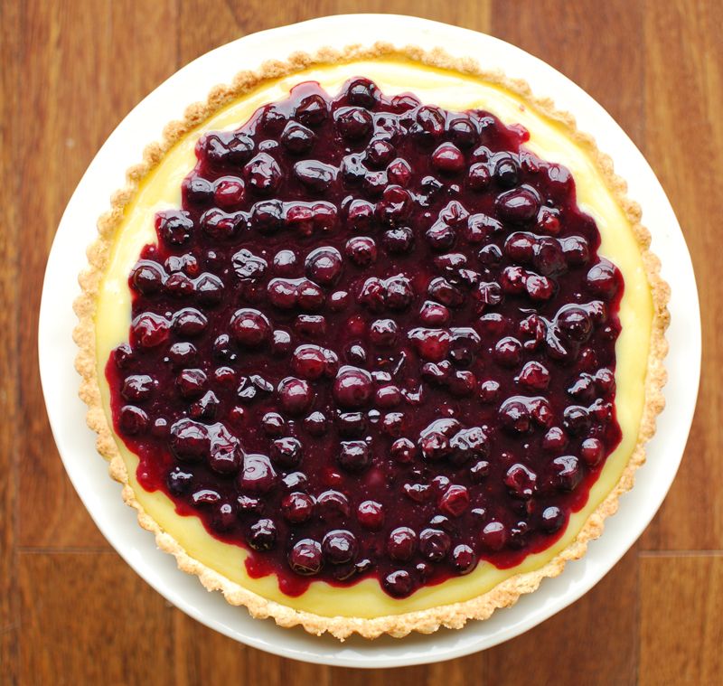 Blueberry Lemon Curd Tart