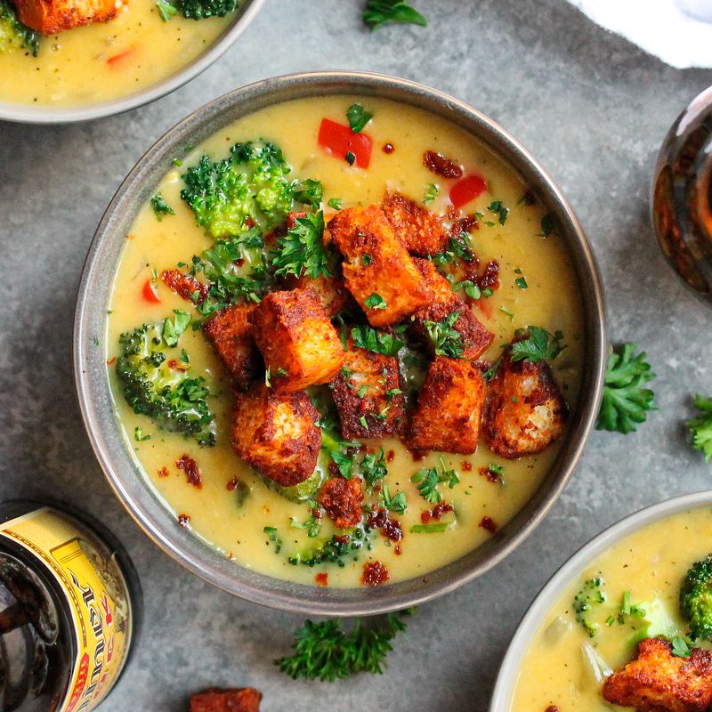 Broccoli Cheddar Soup + A Pinch of Smoked Paprika