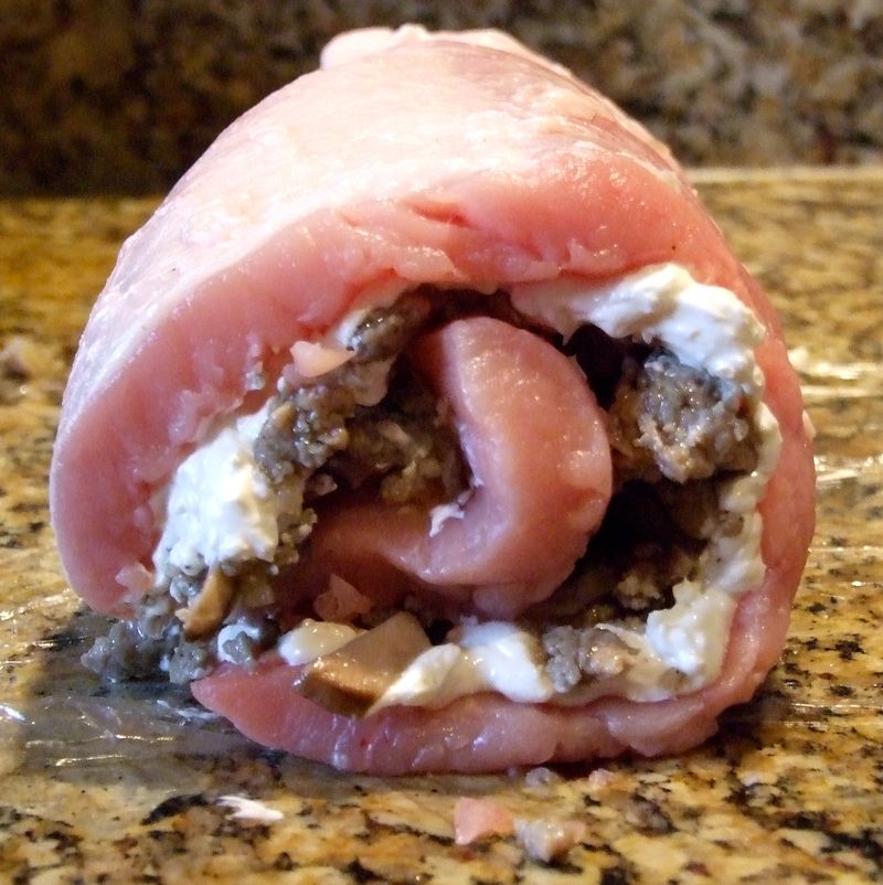 Stuffed Pork Tenderloin with Apple and Sage