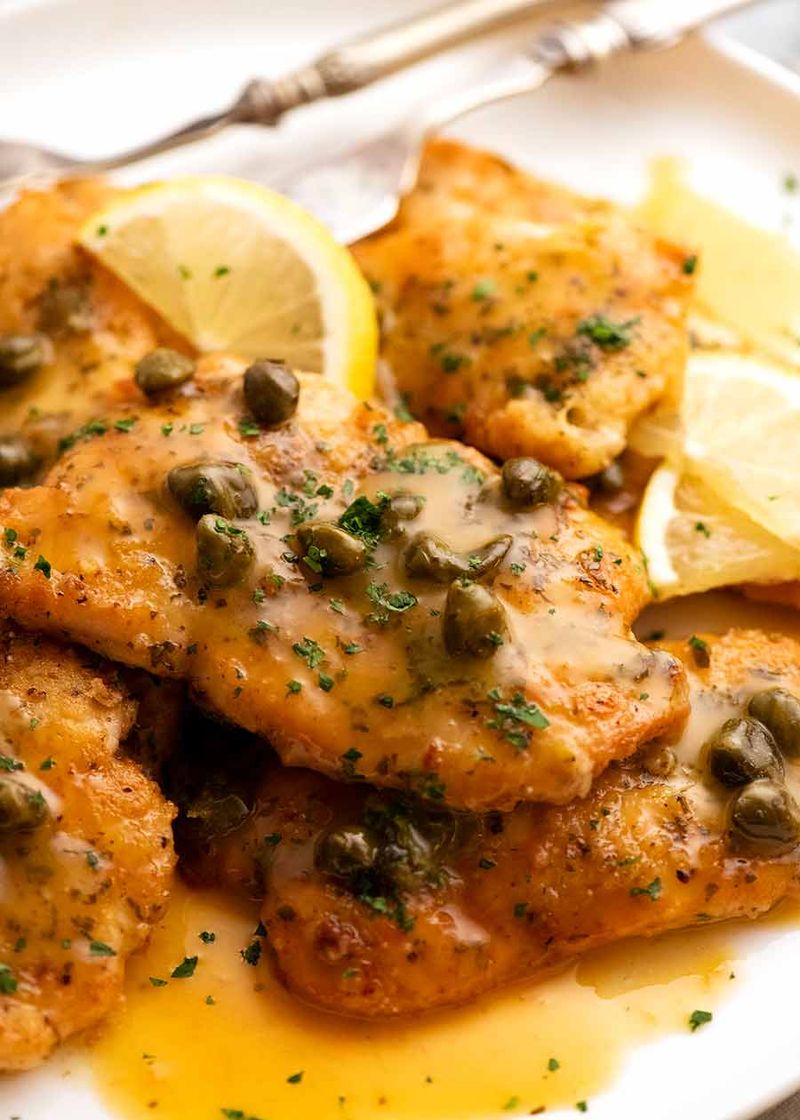 Crispy Chicken Piccata