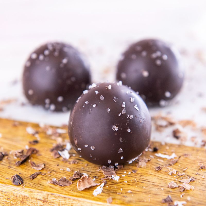 Chocolate Truffles With Caramel Centers