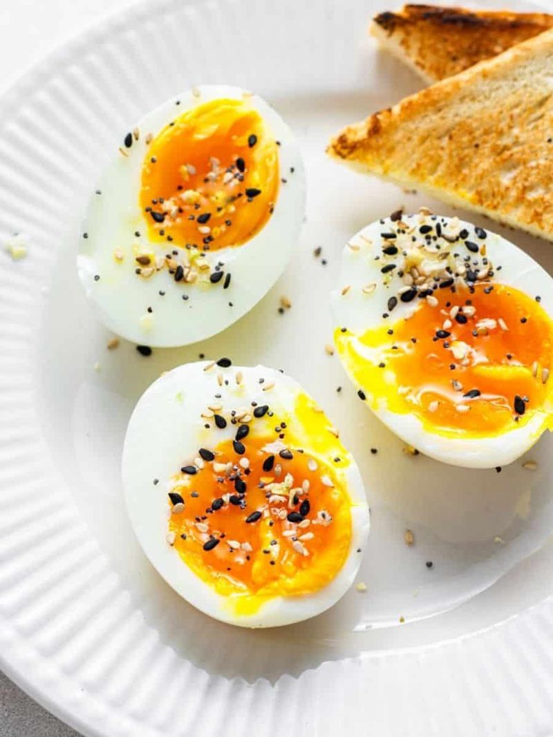 Soft-Boiled Eggs with Everything Bagel Seasoning