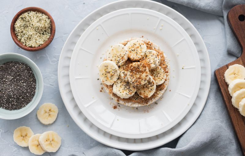 Peanut Butter Banana Rice Cakes