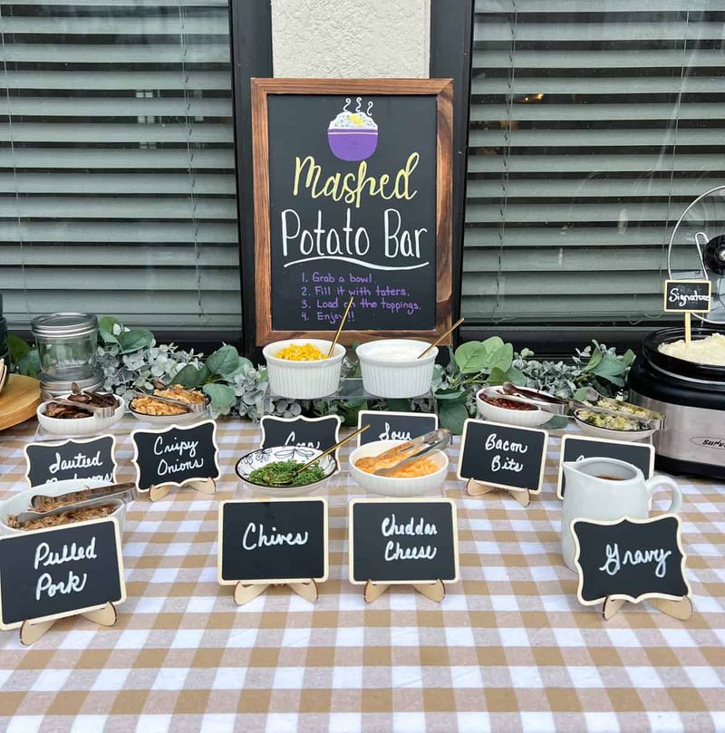 Roasted Garlic Mashed Potato Bar