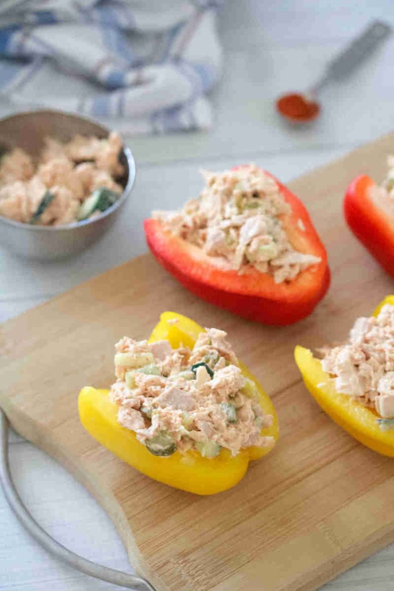 Tuna-Stuffed Mini Bell Peppers