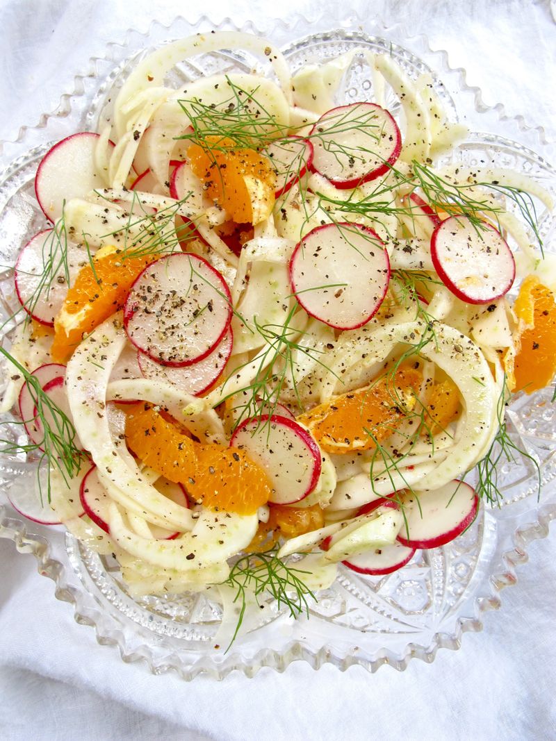Radish and Fennel Salad with Orange Vinaigrette