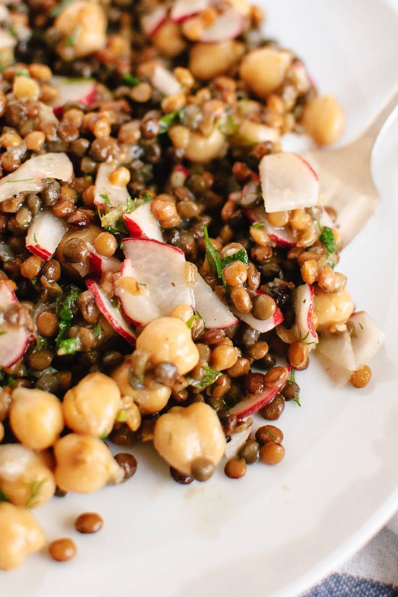 Radish and Lentil Salad with Cumin Vinaigrette