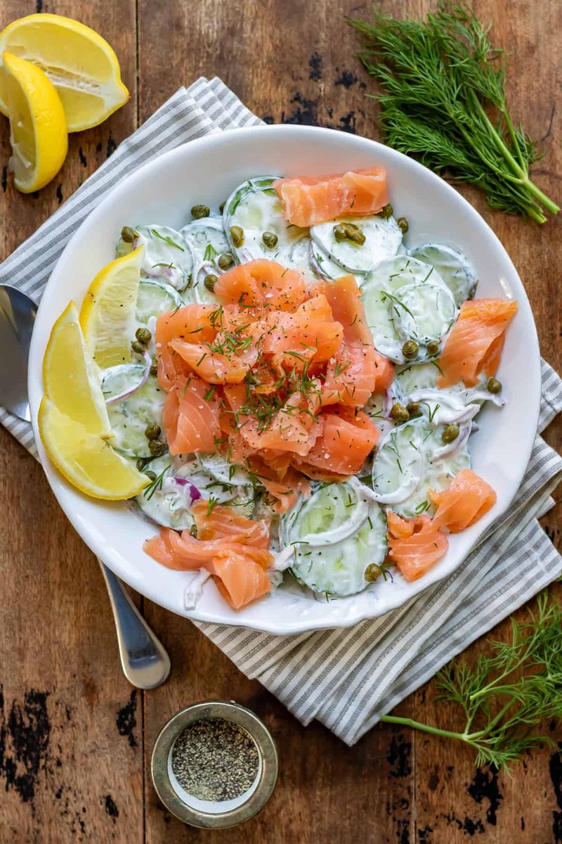 Radish and Smoked Salmon Salad