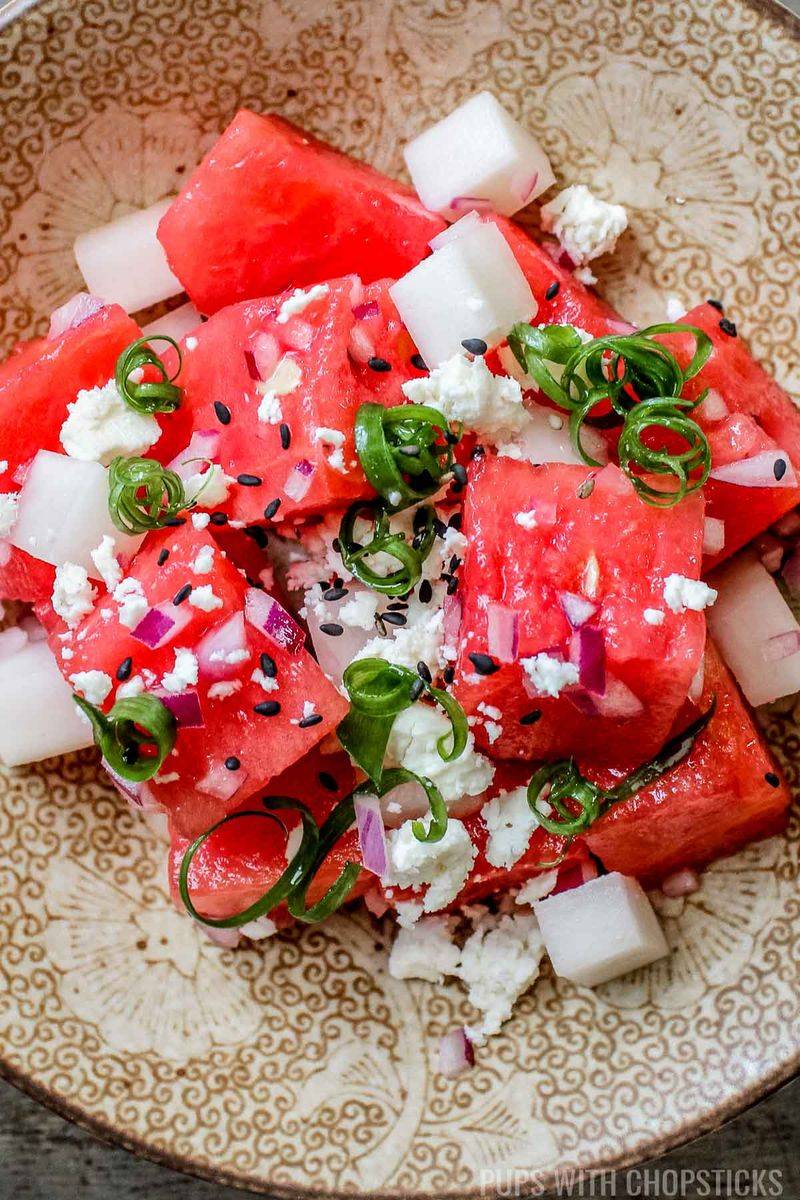 Radish and Watermelon Salad with Tajin