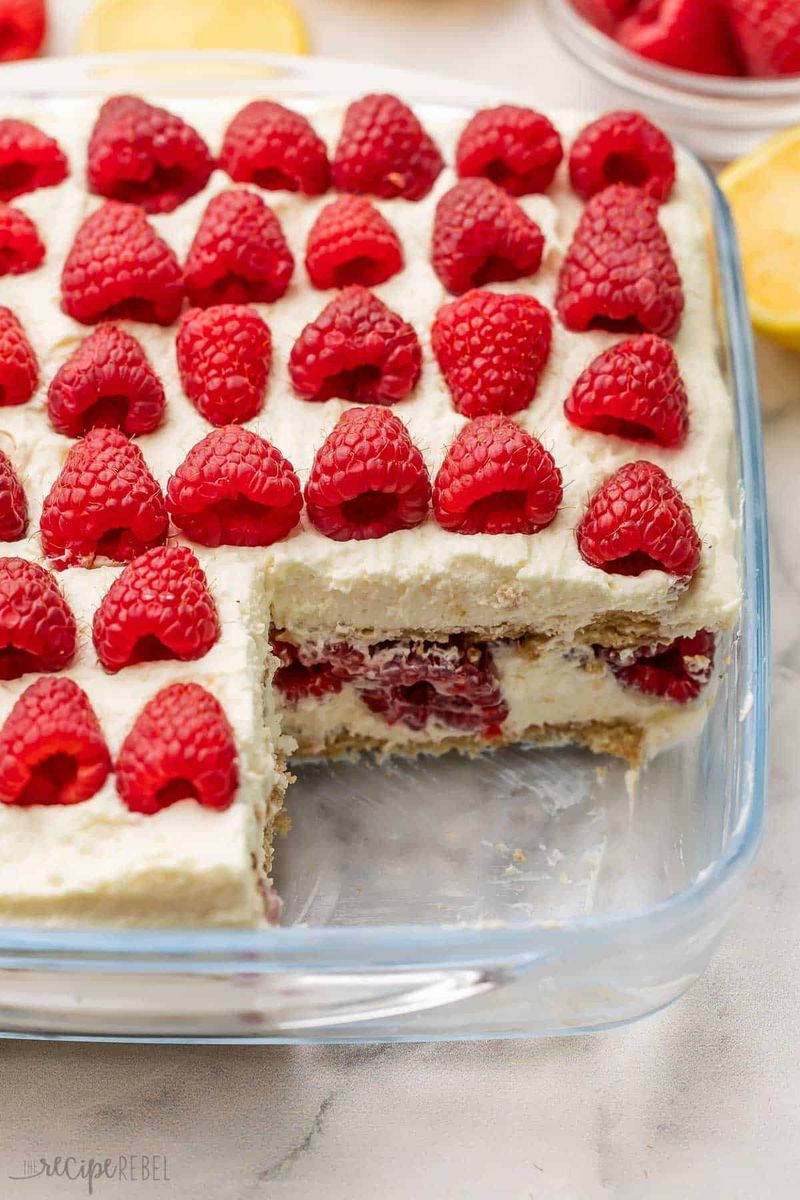 Raspberry Icebox Cake