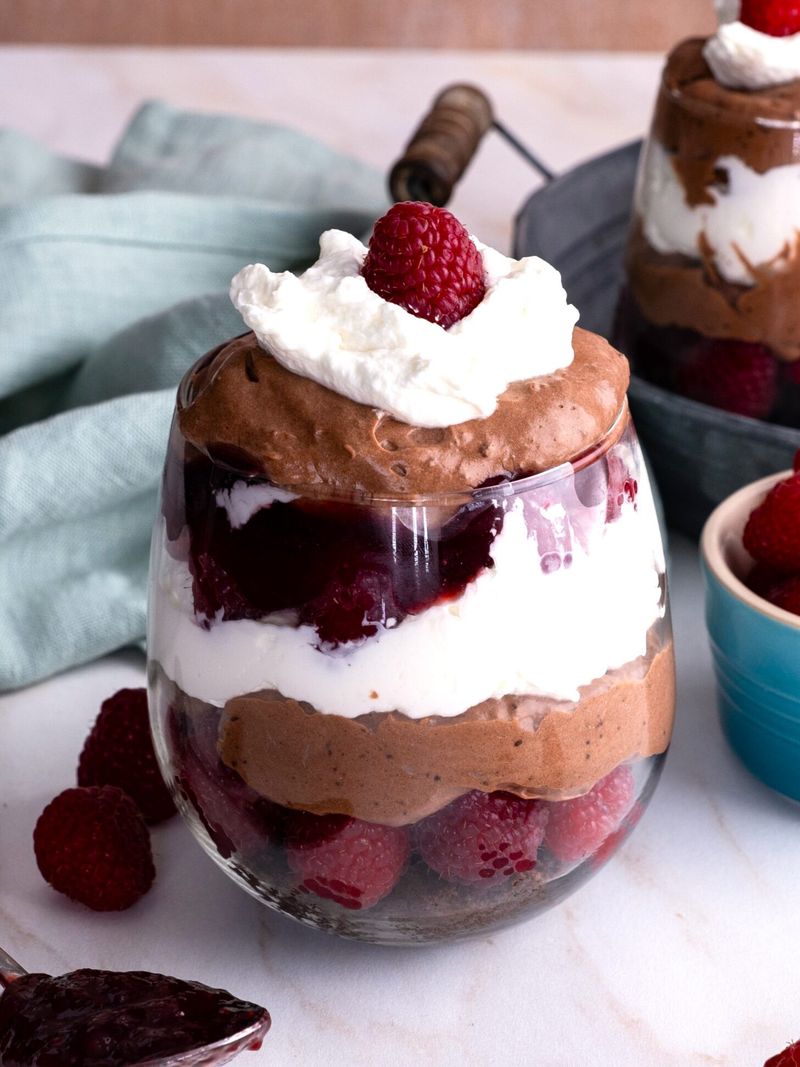 Raspberry Chocolate Mousse