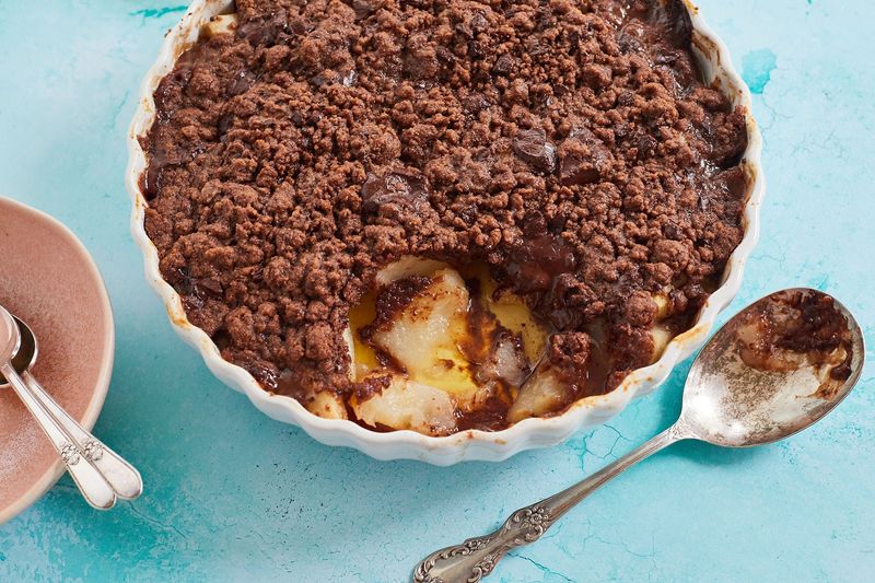 Chocolate Pear Crumble
