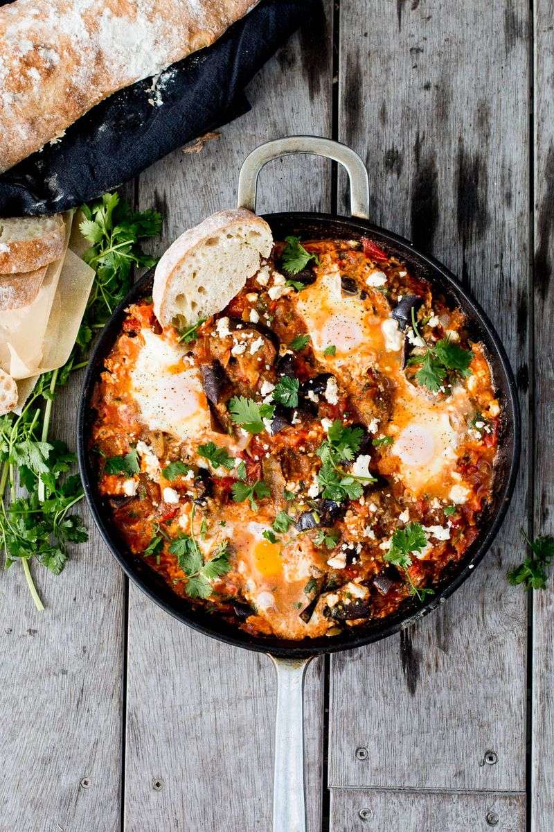 Aubergine Shakshuka