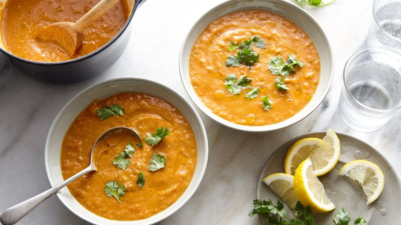 Courgette And Lentil Soup
