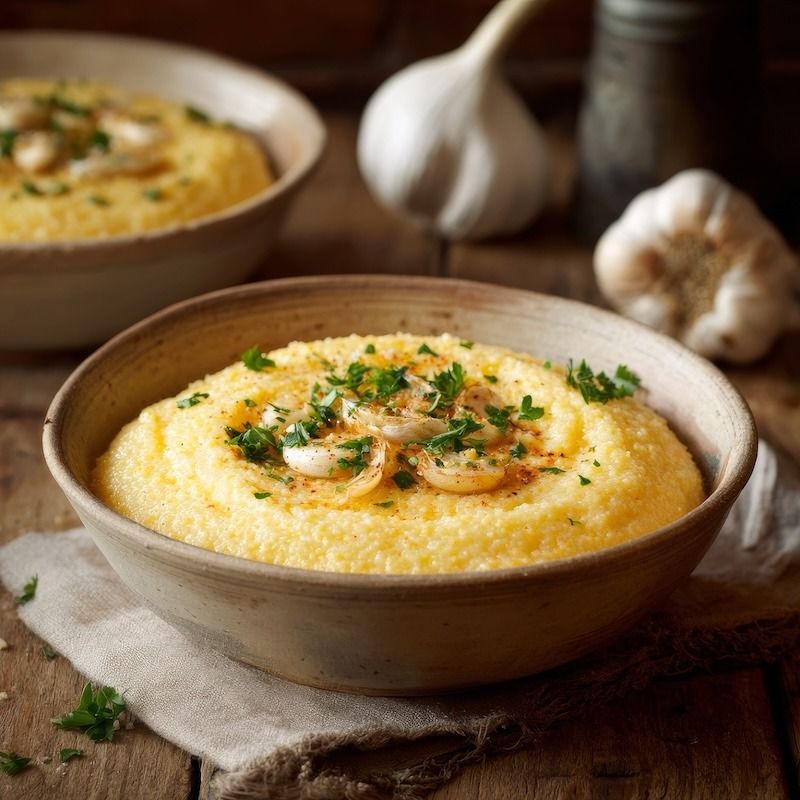 Roasted Garlic Polenta