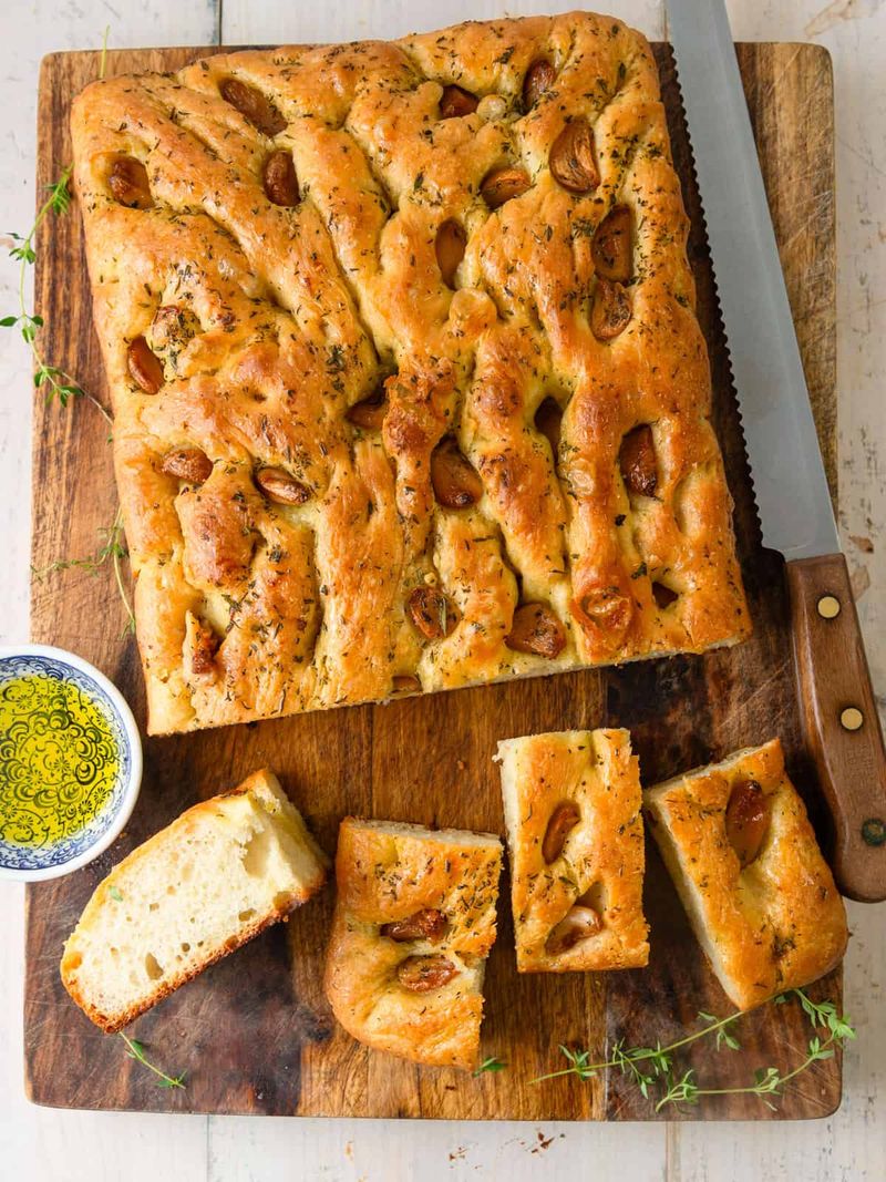 Roasted Garlic Focaccia