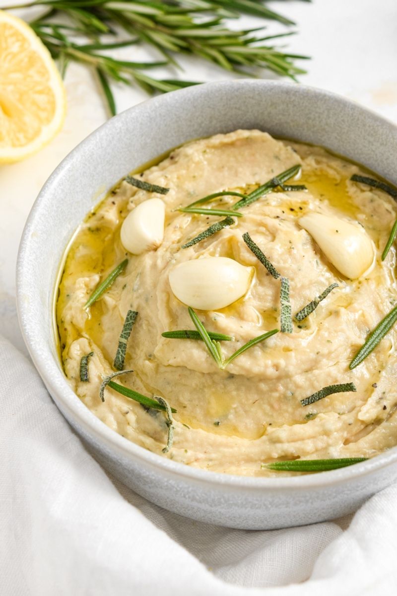 Roasted Garlic and White Bean Dip