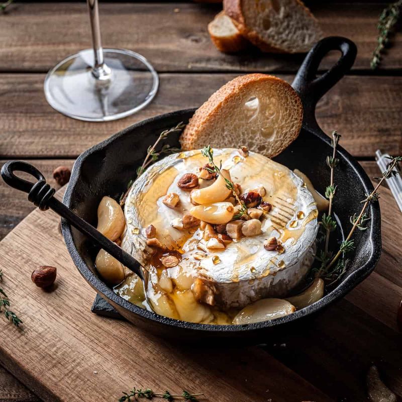 Roasted Garlic Baked Brie