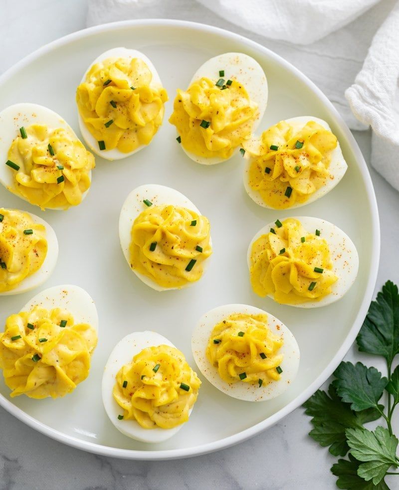 Roasted Garlic Deviled Eggs